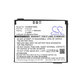 Batteria per Becker HJS 100, HJS100, Li-Ion, 900mAh, 3.7V, HQ