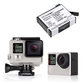 Batteria per GoPro Hero 4, AHDBT-401, Li-Ion, 1160mAh, 3.8V, HQ