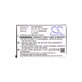Batteria per Casio Exilim Card Ex-S880, NP-20, Li-Ion, 650mAh, 3.7V, HQ