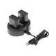 Batteria per Sony NEX-5, Alpha 7, NEX-7, 1030mAh, Li-Ion, 7.4V, NP-FW50, 2pz con caricabatterie, HQ
