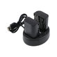 Batteria per Canon EOS 5D Mark II, EOS 7D, 2000mAh, Li-Ion, 7.4V, LP-E6, 2pz con caricabatterie, HQ