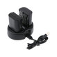 Batteria per Canon EOS 5D Mark II, EOS 7D, 2000mAh, Li-Ion, 7.4V, LP-E6, 2pz con caricabatterie, HQ
