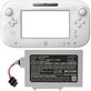Batteria per Nintendo Wii U GamePad, WUP-001, Li-Ion, 3200mAh, 3.7V, HQ