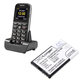 Batteria per Doro Primo 365, RCB01, Li-Ion, 3.7V, 1300mAh, HQ