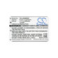Batteria per Logitech Harmony 720, 780, 880, 890, 900, R-IG7, Li-Ion, 950mAh, 3.7V, HQ