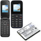 Batteria per Alcatel OneTouch 1013, 1035D, 1046D, TLi004FA, Li-Ion, 3.7V, 400mAh, HQ