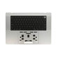 Top case con tastiera US e batteria per MacBook Pro 16", A2780 (2023), Silver, 661-32190, Genuine Apple
