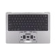 Top case con tastiera US e batteria per MacBook Pro 14", A2918 (2023), Space Gray, 661-35708, Genuine Apple