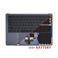 Top case con tastiera US e batteria per MacBook Air 13", A3113 (2024), Midnight, 661-40230, Genuine Apple