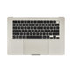 Top case con tastiera US e batteria per MacBook Air 15", A3114 (2024), Starlight, 661-40268, Genuine Apple