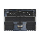 Top case con tastiera US e batteria per MacBook Air 15", A3114 (2024), Midnight, 661-40269, Genuine Apple