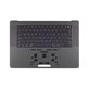 Top case con tastiera US e batteria per MacBook Pro 16", A3403 (2024), Space Black, 661-42823, Genuine Apple