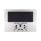 Top case con tastiera US e batteria per MacBook Pro 16", A3403 (2024), Silver, 661-42824, Genuine Apple