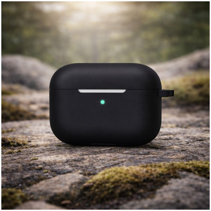 Custodia in silicone per AirPods Pro, Black
