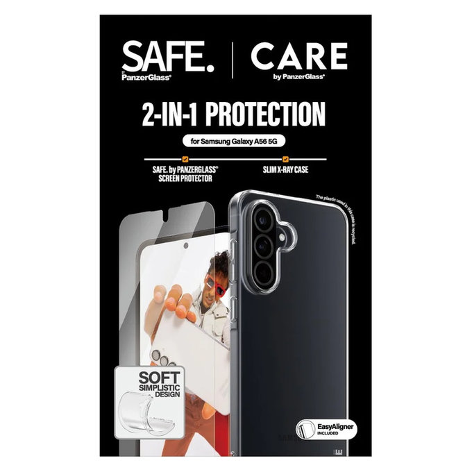 Bundle 2-in-1 con applicatore per Samsung Galaxy A56 5G, PanzerGlass