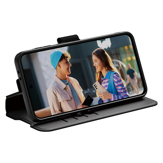 Custodia Wallet Kickstand per Samsung Galaxy A56 5G, Nero, PanzerGlass