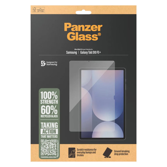 Vetro temperato UWF per Samsung Galaxy Tab S10 FE+, Trasparente, PanzerGlass
