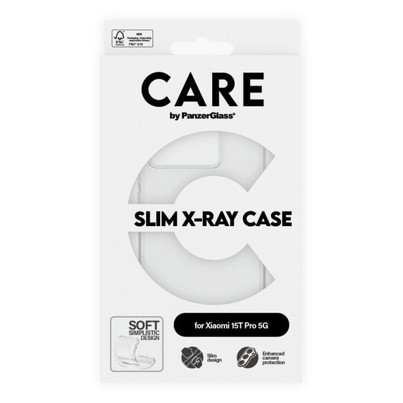 Custodia X-Ray per Xiaomi 15T Pro 5G, Trasparente, CARE