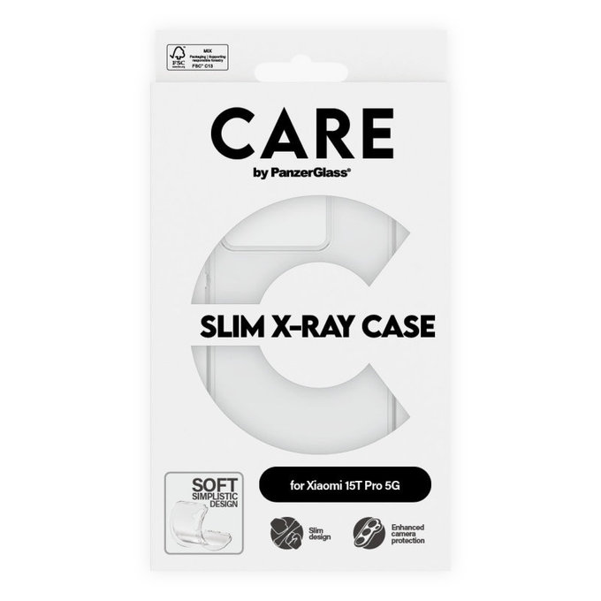 Custodia X-Ray per Xiaomi 15T Pro 5G, Trasparente, CARE