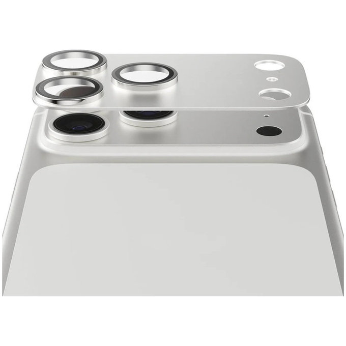 Protezione obiettivo Fender per iPhone 17 Pro, Argento, PanzerGlass