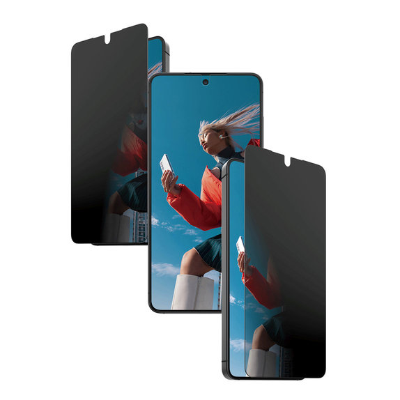 Vetro temperato privacy UWF 2-Way con applicatore per Samsung S26, Clear, PanzerGlass