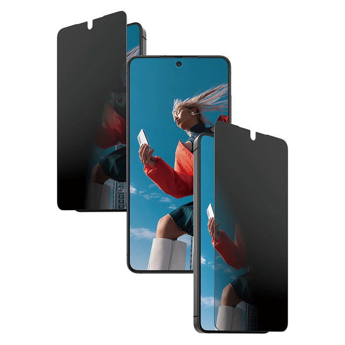 Vetro temperato UWF 2-Way Privacy con FASTFIT In-A-Box per Samsung Galaxy S26, Trasparente, PanzerGlass