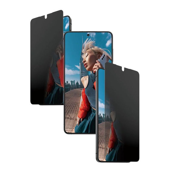 Vetro temperato UWF 2-Way Privacy con FASTFIT In-A-Box per Samsung S26+, Clear, PanzerGlass