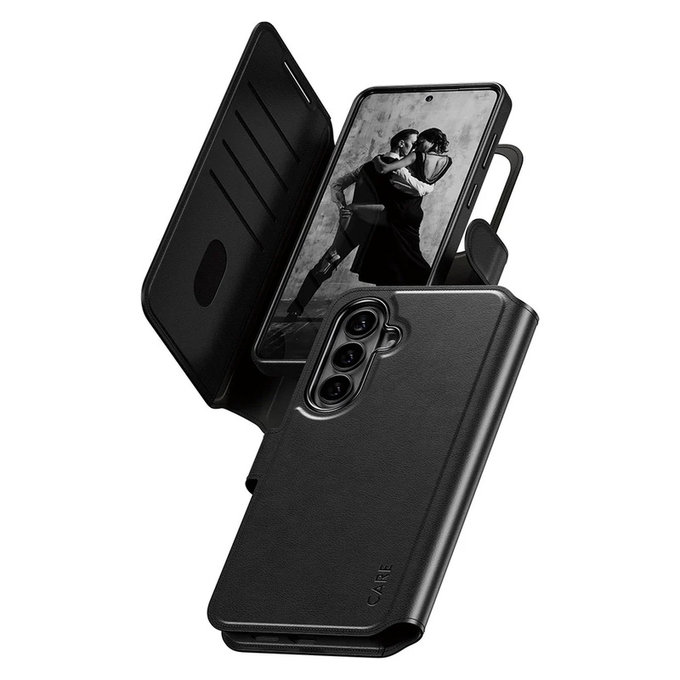 Custodia Tango Wallet Two-In-One con QI per Samsung Galaxy S26+, Nero, PanzerGlass