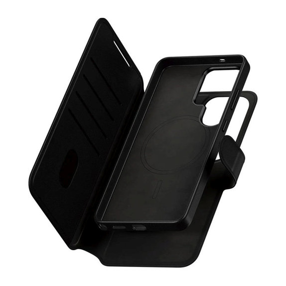 Custodia Wallet Tango Two-In-One con QI per Samsung S26 Ultra, Nero, CARE