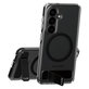 Custodia Kickstand con QI nero per Samsung Galaxy S26, Trasparente, PanzerGlass