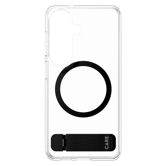 Custodia Kickstand con QI nero per Samsung Galaxy S26, Trasparente, PanzerGlass