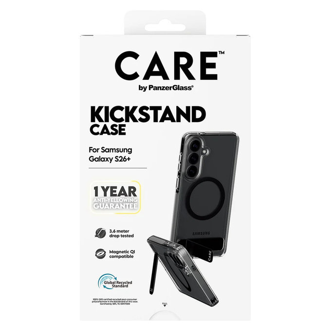 Custodia Kickstand con QI nero per Samsung Galaxy S26+, Nero, PanzerGlass
