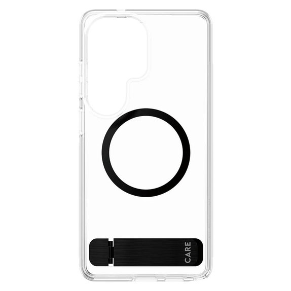 Custodia Kickstand con QI nero per Samsung Galaxy S26 Ultra, Trasparente, PanzerGlass