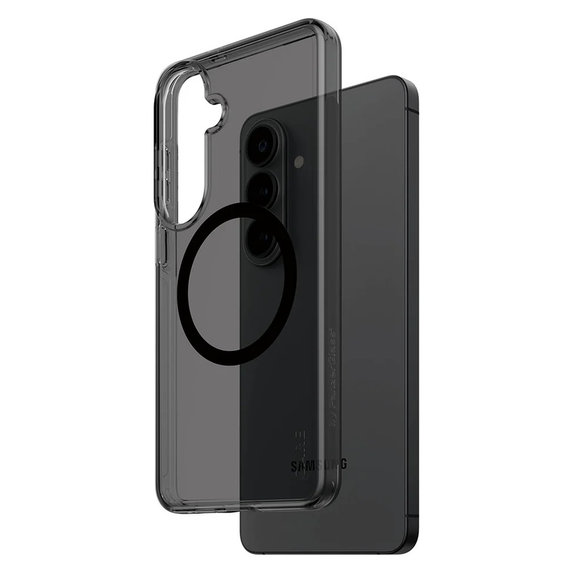 Custodia Smokey con QI nero per Samsung Galaxy S26+, Nero, PanzerGlass