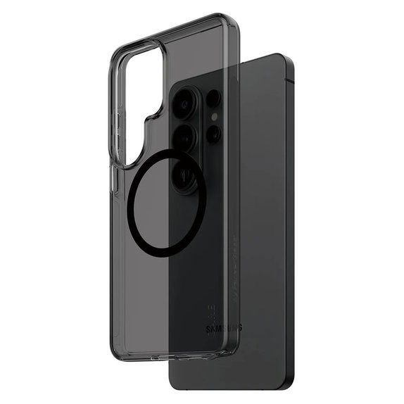 Custodia Smokey con QI nero per Samsung Galaxy S26 Ultra, Nero, PanzerGlass