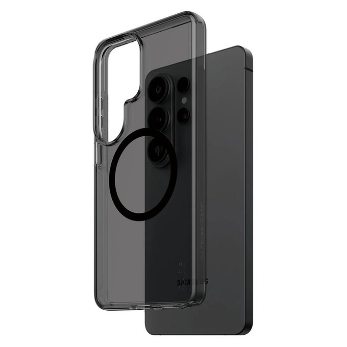Custodia Smokey con QI nero per Samsung Galaxy S26 Ultra, Nero, PanzerGlass
