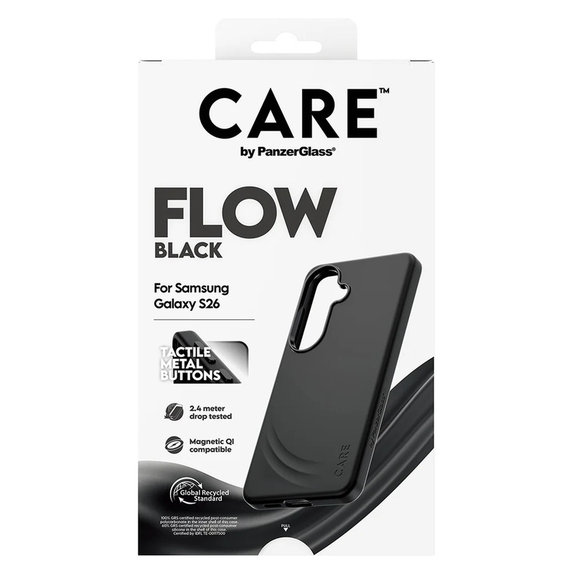 Custodia FLOW con QI per Samsung Galaxy S26, Nero, PanzerGlass