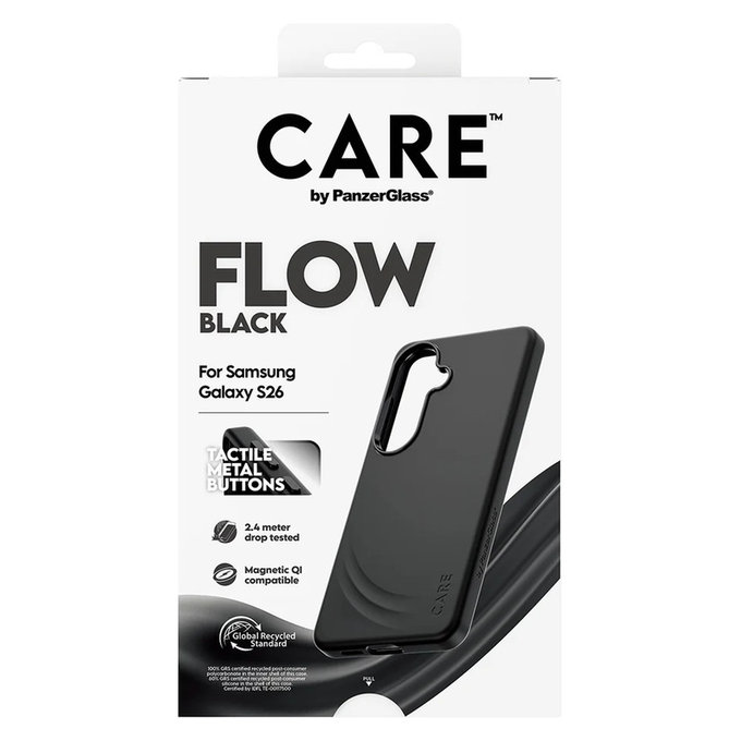 Custodia FLOW con QI per Samsung Galaxy S26, Nero, PanzerGlass