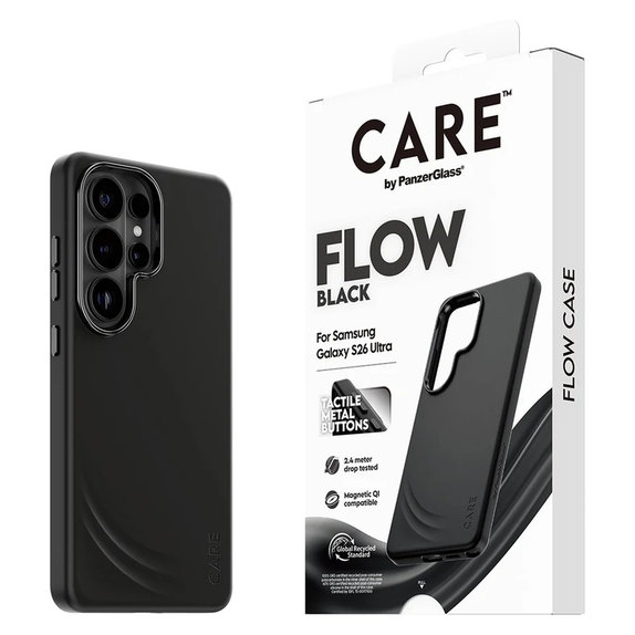 Custodia FLOW con QI per Samsung Galaxy S26 Ultra, Nero, PanzerGlass