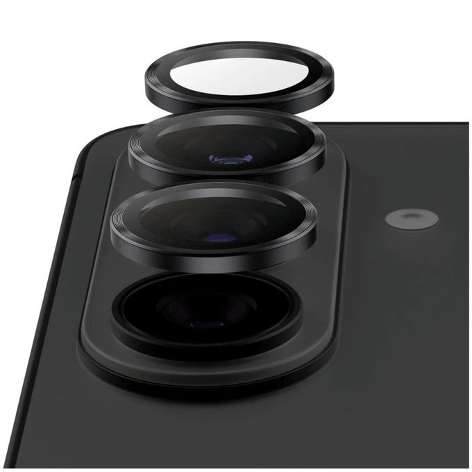 Protezione obiettivo Hoops Ceramic II per Samsung S26/S26+, Nero, PanzerGlass