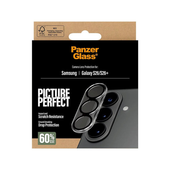 Protezione obiettivo PicturePerfect per Samsung S26/S26+, Nero, PanzerGlass
