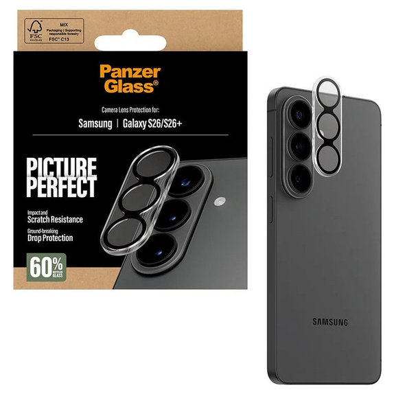 Protezione obiettivo PicturePerfect per Samsung S26/S26+, Nero, PanzerGlass
