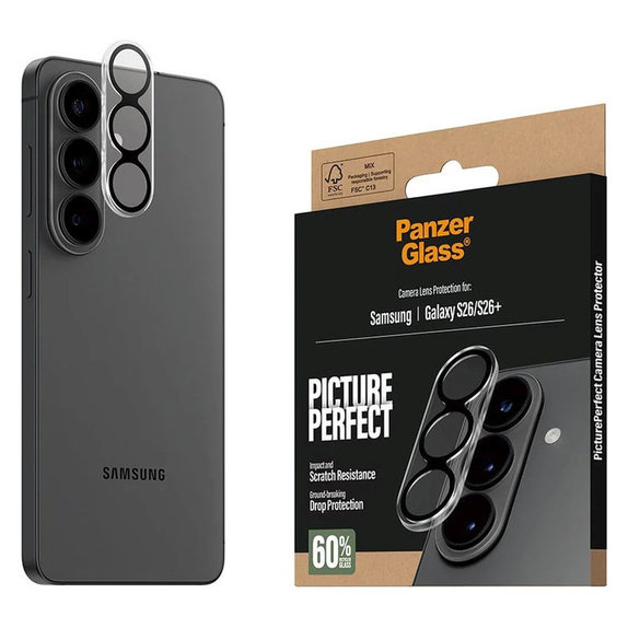 Protezione obiettivo PicturePerfect per Samsung S26/S26+, Nero, PanzerGlass