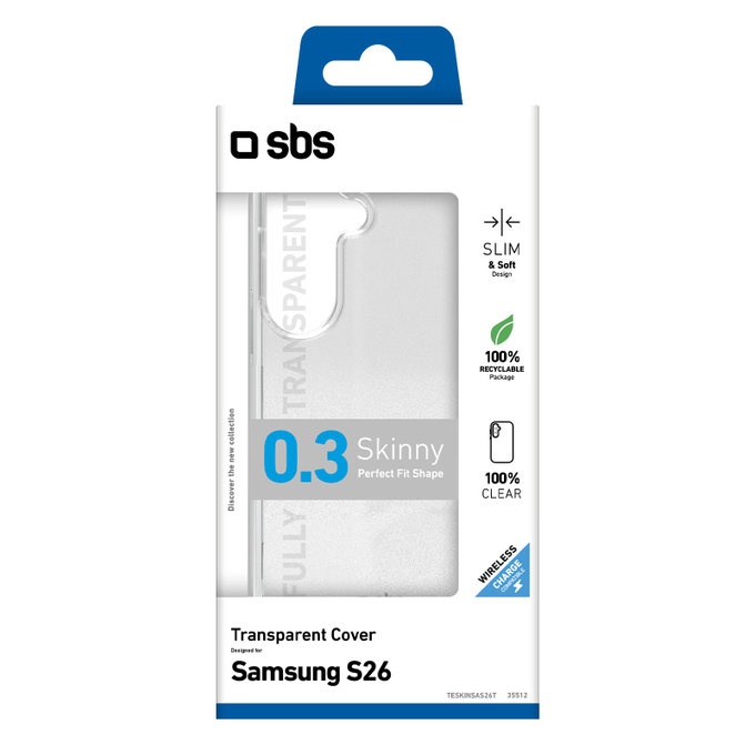Custodia Skinny per Samsung S26, Transparent, SBS