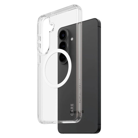 Custodia Urban Explorer con QI bianco per Samsung Galaxy S26+, Trasparente, PanzerGlass