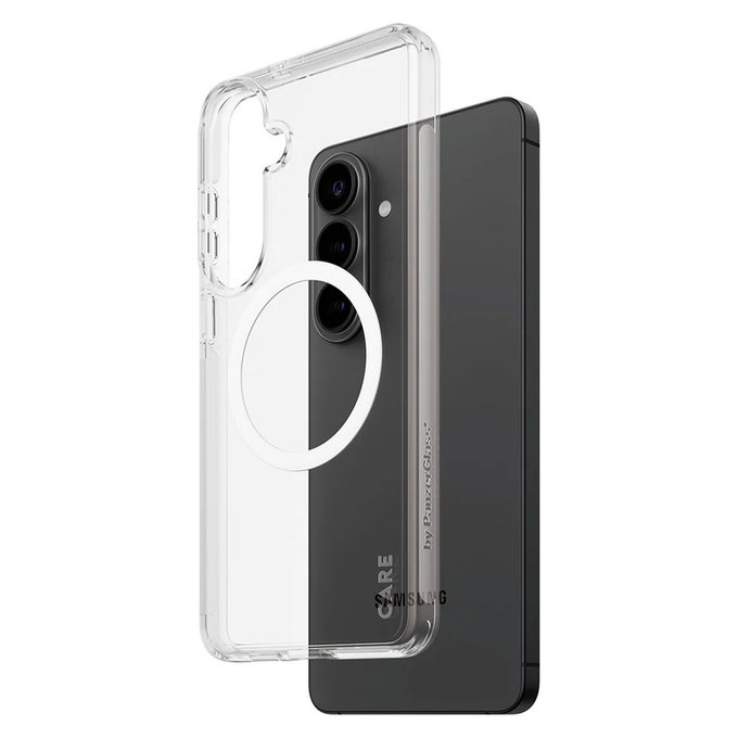 Custodia Urban Explorer con QI bianco per Samsung Galaxy S26+, Trasparente, PanzerGlass