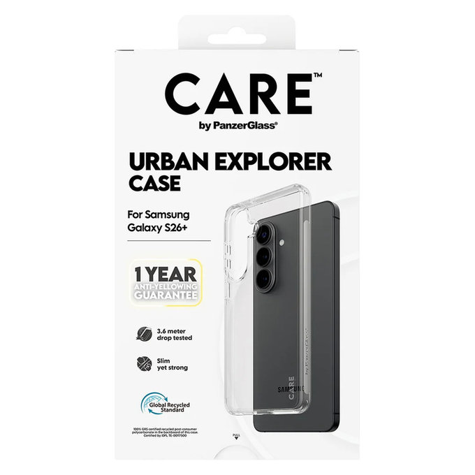 Custodia Urban Explorer per Samsung Galaxy S26+, Transaparentná, PanzerGlass