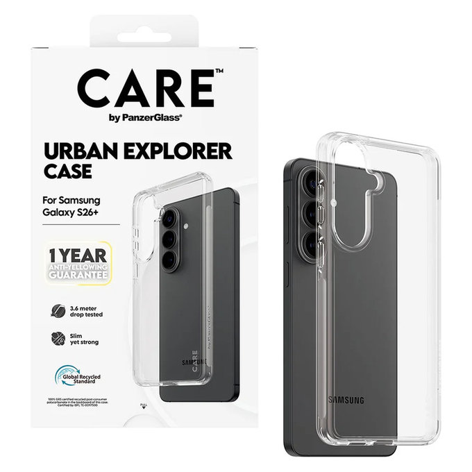 Custodia Urban Explorer per Samsung Galaxy S26+, Transaparentná, PanzerGlass