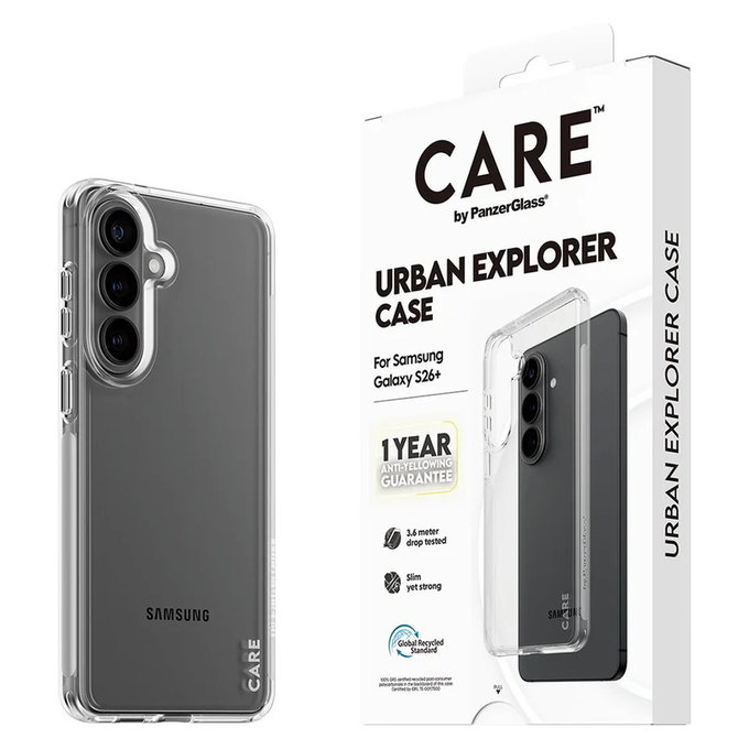Custodia Urban Explorer per Samsung Galaxy S26+, Transaparentná, PanzerGlass