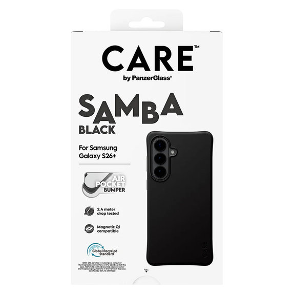 Custodia Samba con QI per Samsung Galaxy S26+, Nero, PanzerGlass